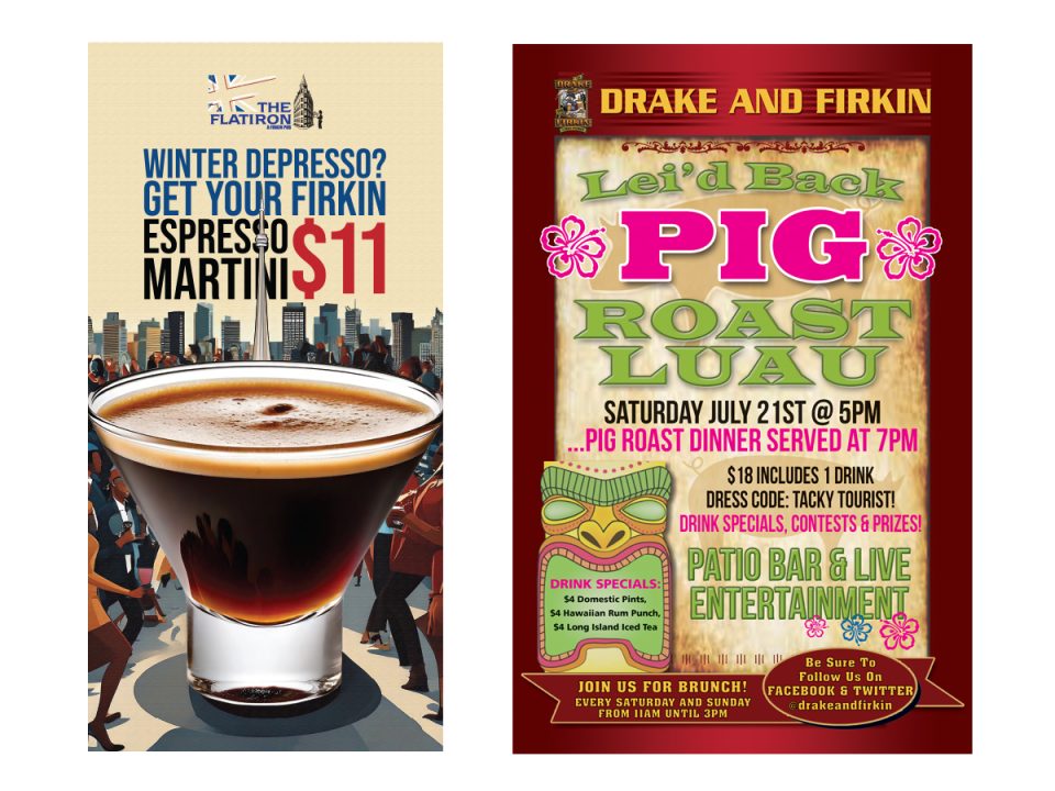 Drake and Firkin Posters