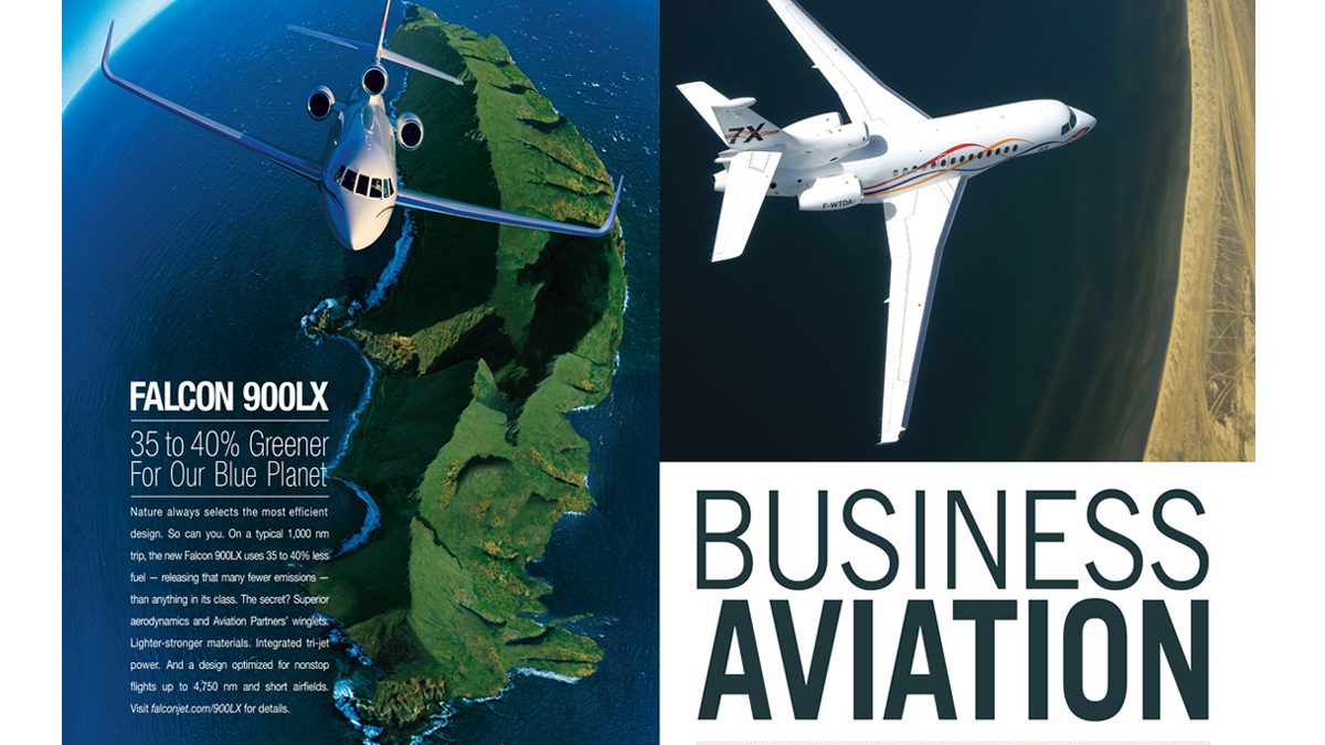 Vibrant Graphics Portfolio Business Aviation Brochures