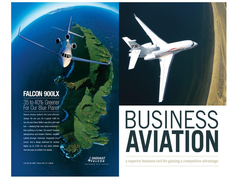 Vibrant Graphics Portfolio Business Aviation Brochures