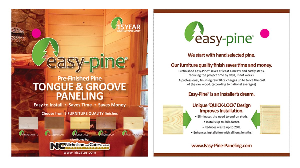 Vibrant Graphics Portfolio Easy Pine Brochure